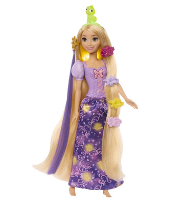 Disney Princess Pop m. Licht - 29 cm - Magisch Haar Rapunzel - Disney Princess - OneSize - Poppen