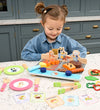 Bluey Speelset - Grilltafel BBQ & Salade - Hout - 34 Onderdelen - Bluey - OneSize - Speelgoedeten