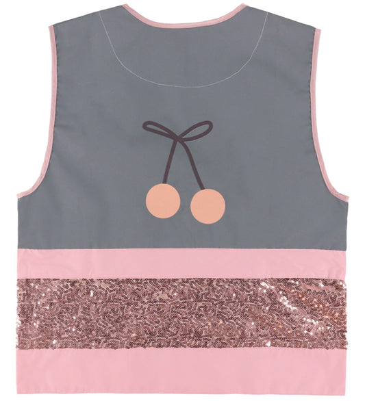 Jeune Premier Reflecterend Vest - 6-9 jaar - Cherry Pompon - Jeune Premier - OneSize - Sloten