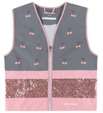 Jeune Premier Reflecterend Vest - 6-9 jaar - Cherry Pompon - Jeune Premier - OneSize - Sloten