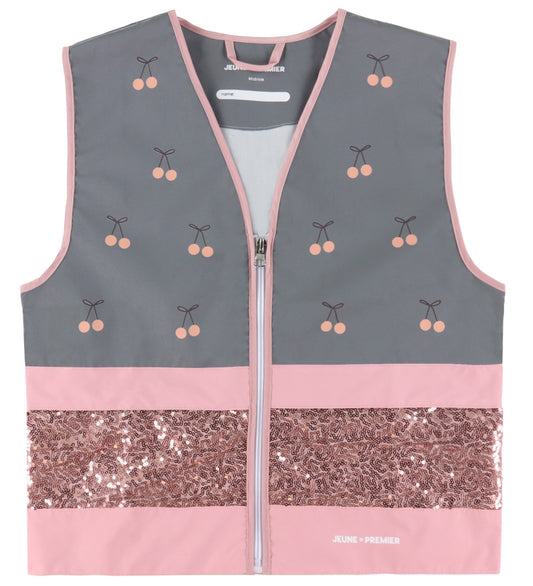 Jeune Premier Reflecterend Vest - 6-9 jaar - Cherry Pompon - Jeune Premier - OneSize - Sloten