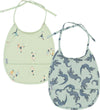 Mikk-Line Slabbetjes - PU - 2-pack - Kaart - Croco/Voetbal - Mikk-Line - OneSize - Slabbetjes