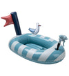 Swim Essentials Opblaasboot - 100x70 cm - White Zeemeeuw - Swim Essentials - OneSize - Badspelletjes