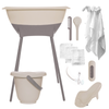 Bad & Verzorgingsset Luma Almond/Chalk Brown met Hydrofiele Starterset Ecru
