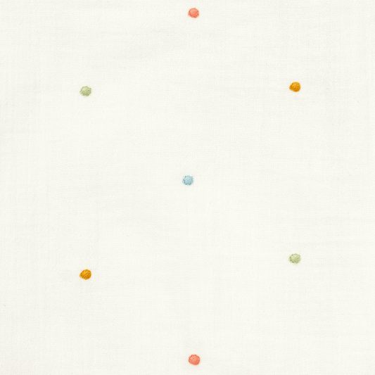 Babynest Tots Tale Baby Soft Muslin Confetti White