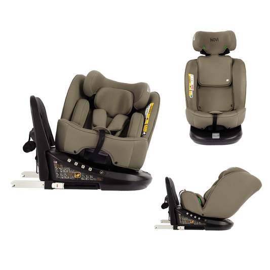 Autostoel Novi Julian Premium 360° i-Size Isofix Dark Taupe