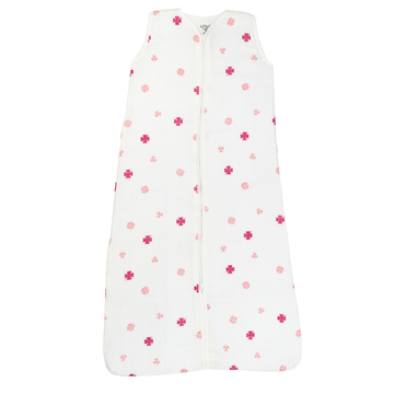 Slaapzak Little Boo Hydrofiel Cozy Clover Pink 70cm