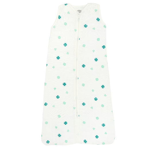 Slaapzak Little Boo Hydrofiel Cozy Clover Teal 110cm