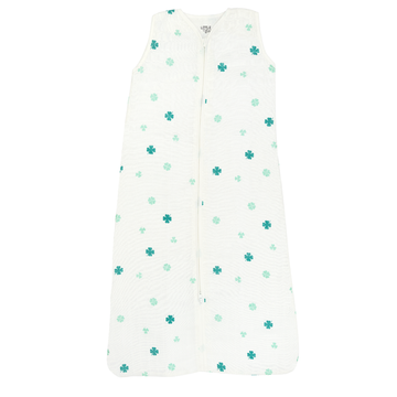 Slaapzak Little Boo Hydrofiel Cozy Clover Teal 90cm