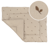 Boxkleed Tots Tale Baby Soft Muslin Leaves Taupe