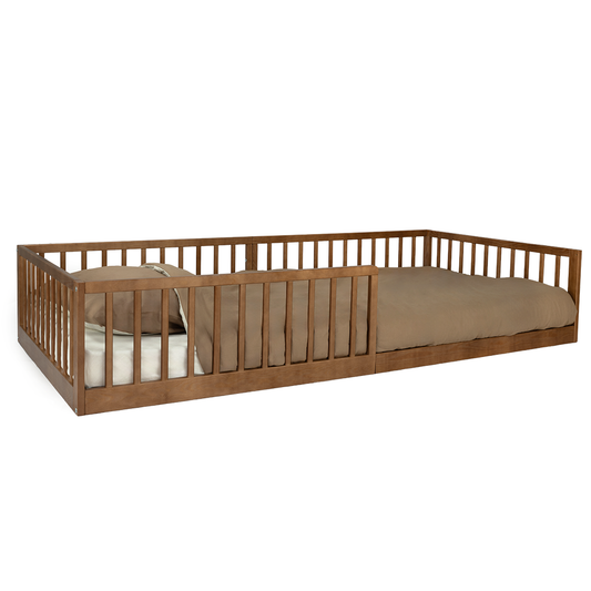 Kinderbed Colorfull Home Vloerbed 90x200 Walnut