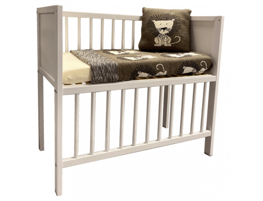 Wieg / Co-sleeper Bedside 40x80 White Wash