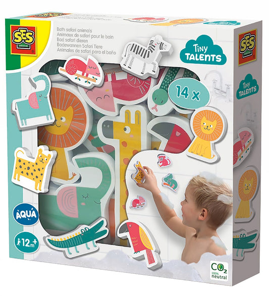 SES Creative Badspeelgoed - Schuimdieren voor aan de muur - SES Creative - OneSize - Badspeelgoed