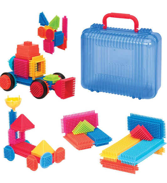 Bristle Blocks Koffer - 50 Onderdelen - Basic Bouwer - Bristle Blocks - OneSize - Blokken