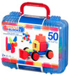 Bristle Blocks Koffer - 50 Onderdelen - Basic Bouwer - Bristle Blocks - OneSize - Blokken
