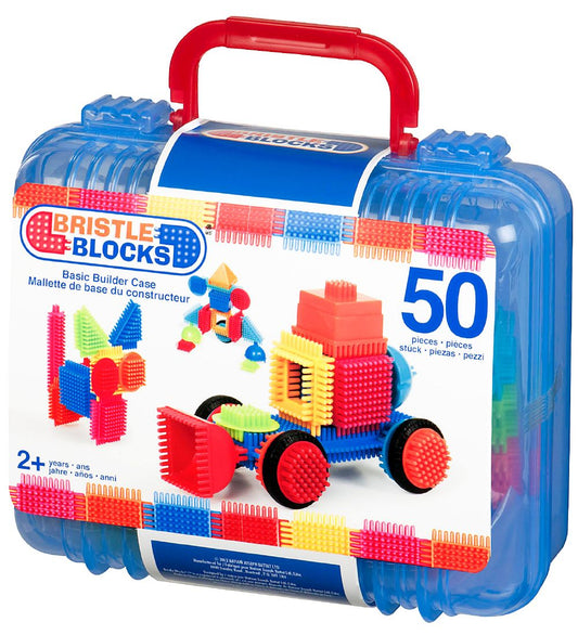 Bristle Blocks Koffer - 50 Onderdelen - Basic Bouwer - Bristle Blocks - OneSize - Blokken
