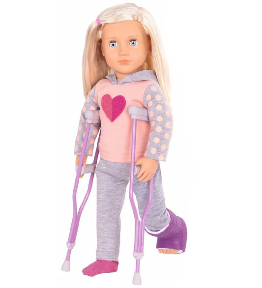 Our Generation Pop - 46 cm - Martha op krukken - Our Generation - OneSize - Poppen