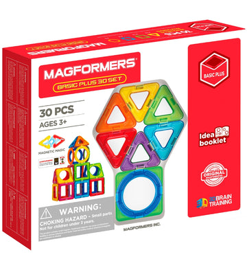 Magformers Basic Plus Set - 30 Onderdelen - Magformers - OneSize - Magnetisch speelgoed