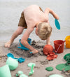 Scrunch Zandmallen - 4 stk - Silicone - Rust - Scrunch - OneSize - Zandspeelgoed