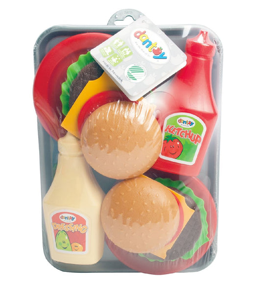 Dantoy Hamburgerset - 17 Onderdelen - Dantoy - OneSize - Speelgoedeten