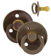BIBS Colour Fopspenen - Maat 2 - 2-pack - Rond - Mocha/Dark Oak - BIBS - 6-18 mnd - Fopspenen
