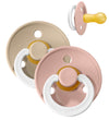 BIBS Colour Gloeiende spenen - Maat 1 - 2-pack - Rond - Blush/Va - BIBS - 0-6 mnd - Fopspenen