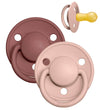 BIBS De Lux Fopspenen - Maat 2 - Rond - Marmot/Blush - BIBS - 6-18 mnd - Fopspenen