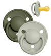 BIBS De Lux Fopspenen - Maat 1 - Rond - Sage/Hunter Green - BIBS - 0-6 mnd - Fopspenen