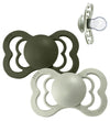 BIBS Supreme+ Fopspenen - Maat 2 - 2-pack - Symmetrisch - Sage/H - BIBS - 6-18 mnd - Fopspenen