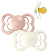 BIBS Supreme+ Fopspenen - Maat 1 - 2-pack - Symmetrisch - Blush/ - BIBS - 0-6 mnd - Fopspenen