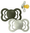 BIBS Supreme+ Fopspenen - Maat 2 - 2-pack - Symmetrisch - Sage/H - BIBS - 6-18 mnd - Fopspenen