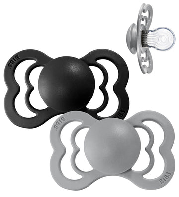 BIBS Supreme+ Fopspenen - Maat 1 - 2-pack - Symmetrisch - Cloud/ - BIBS - 0-6 mnd - Fopspenen