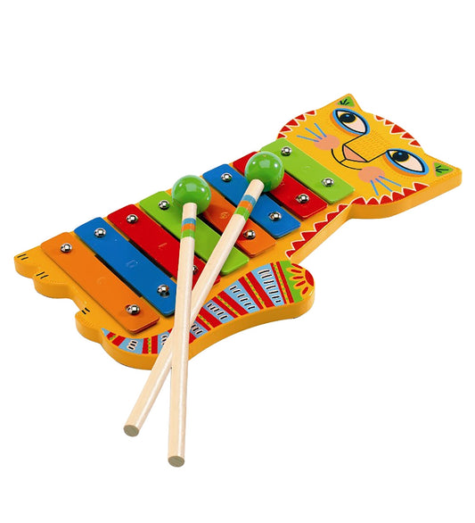 Djeco Xylofoon - Metal - Kat - Djeco - OneSize - Muziekinstrumenten