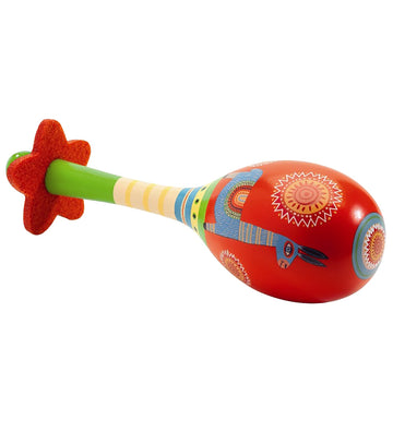 Djeco Maraca - 17 cm - Rood - Djeco - OneSize - Muziekinstrumenten