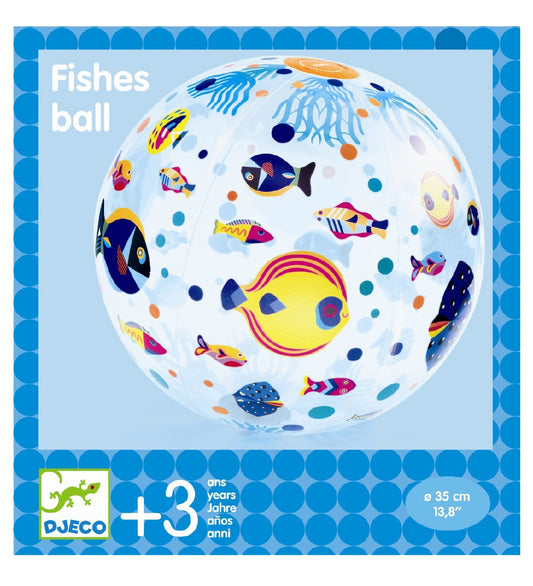 Djeco Strandbal - 35 cm - Vis - Djeco - OneSize - Strandballen