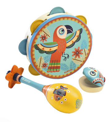 Djeco Instrumentenset - 3 Onderdelen - Djeco - OneSize - Muziekinstrumenten