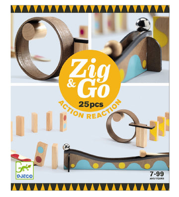 Djeco Zig & Go Rails - 25 Onderdelen - Djeco - OneSize - Knikkerbanen