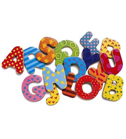 Djeco Magneten - 38 st. - Grote Letters - Djeco - OneSize - Magnetisch speelgoed