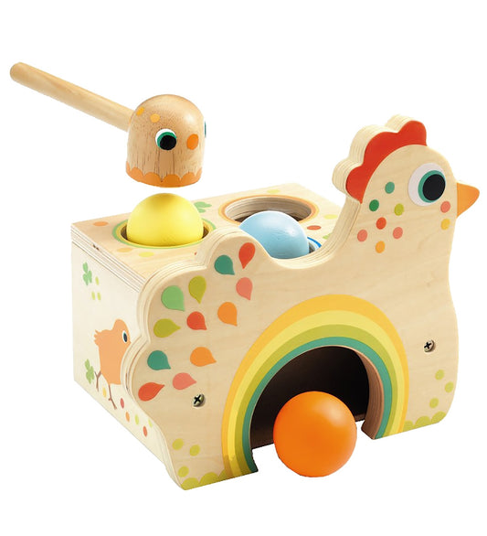 Djeco Hamer hen - Tapatou - Djeco - OneSize - Motoriek speelgoed
