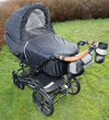 BabyDan Regenhoes Tot Kinderwagen - LED - Zwart - BabyDan - OneSize - Regenhoezen