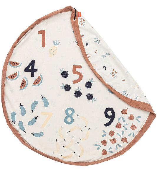 Play&Go Speelmat - Ø: 140 cm - Veggienummers - Play&Go - OneSize - Speelmaten