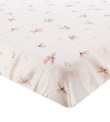 Cam Cam Hoeslaken - 70x140x15 - Windflower Creme - Cam Cam - OneSize - Hoeslaken