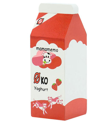 MaMaMeMo Speelgoedeten - Hout - Ø-Ko Aardbeienyoghurt - MaMaMeMo - OneSize - Speelgoedeten