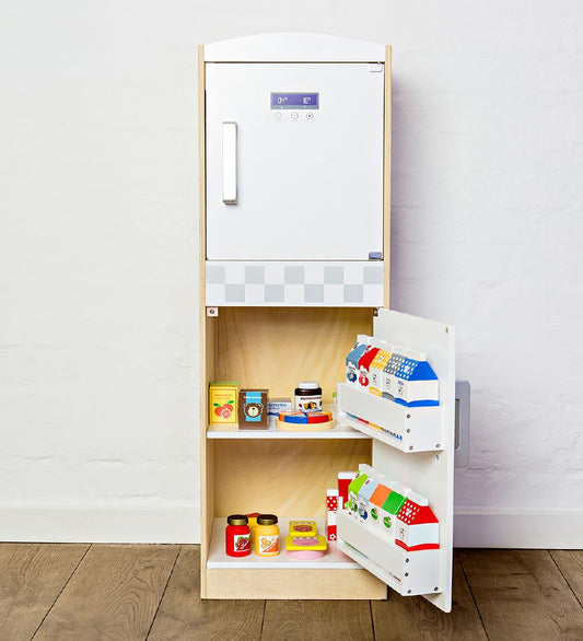 MaMaMeMo Speelgoedeten - Hout - Blauw Melk - MaMaMeMo - OneSize - Speelgoedeten