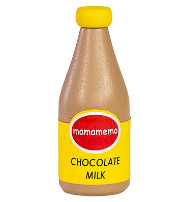 MaMaMeMo Speelgoedeten - Hout - Chocolademelk - Fles - MaMaMeMo - OneSize - Speelgoedeten
