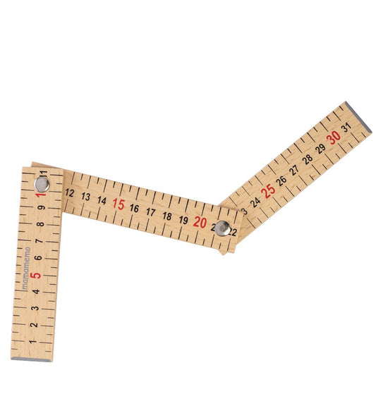 MaMaMeMo Gereedschap - Hout - Vouwmeter - MaMaMeMo - OneSize - Gereedschap