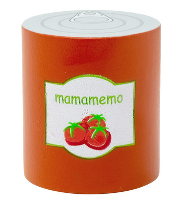 MaMaMeMo Speelgoedeten - Hout - Tomaten in blik - MaMaMeMo - OneSize - Speelgoedeten
