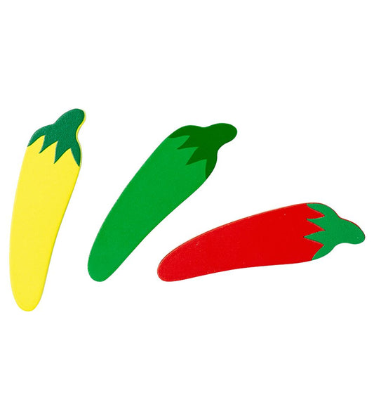 MaMaMeMo Speelgoedeten - Hout - 3 st. - Chili - MaMaMeMo - OneSize - Speelgoedeten