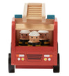 Kids Concept Brandweerauto - 30 cm - Aiden - Rood m. Brandweerli - Kids Concept - OneSize - Auto´s