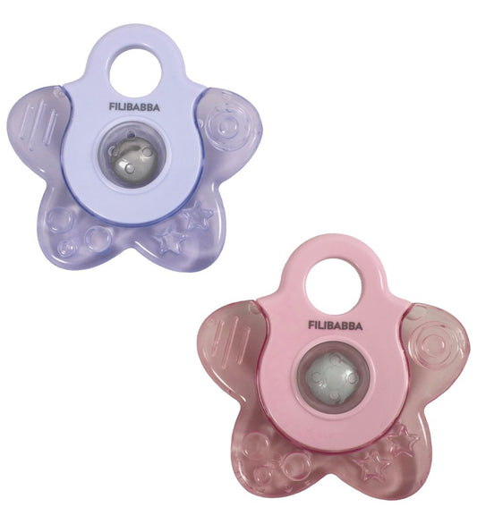 Filibabba Bijtring - 2-pack - Koelster - Rose Mix - Filibabba - OneSize - Bijtringen